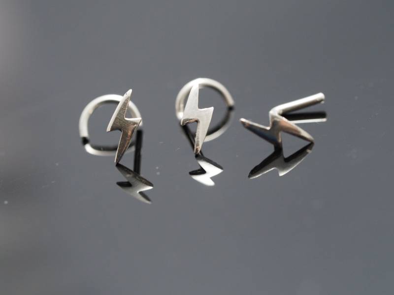 sterling Silber Donner Nasenstecker 18-20 Gauge Piercings Schmuck sterling Silber Donner Nasenstecker 18-20 Gauge Piercings Schmuck von MinimalJewelrybyJK