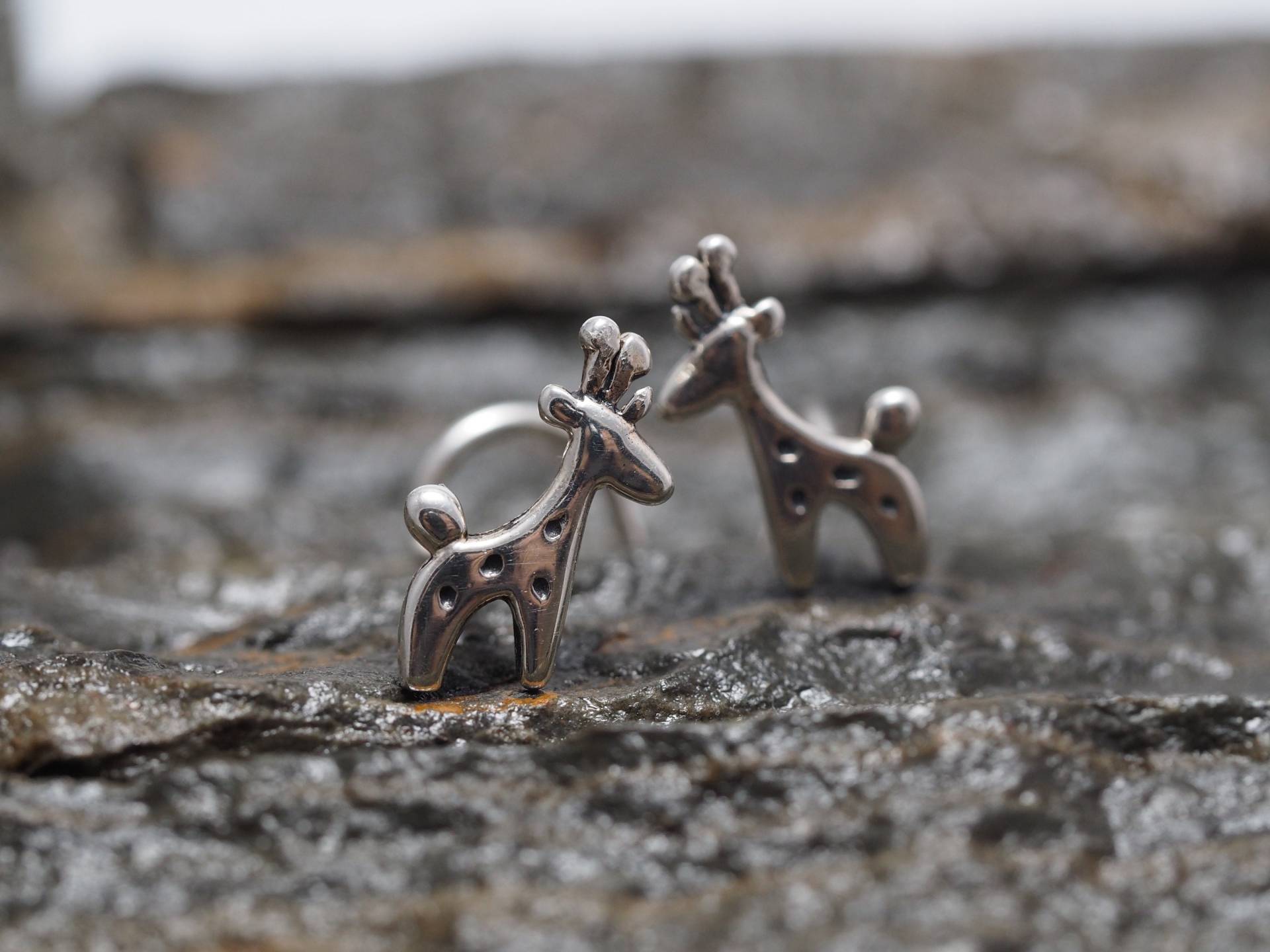 sterling Silber Giraffe Nasenstecker 18G/20G Nasenpiercing von MinimalJewelrybyJK