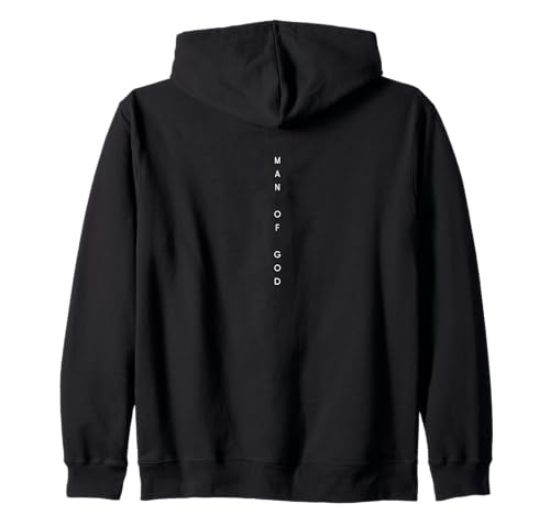 Man of God Vertical - Minimalistisch, christlich, religiös Kapuzenjacke von Minimalist Christian Apparel Jesus Merch Gifts
