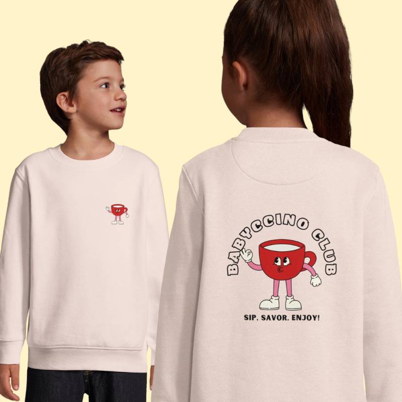 Babyccino Club | Kinder Print-Pullover Verschiedene Farben von MiniminiMeBoutique