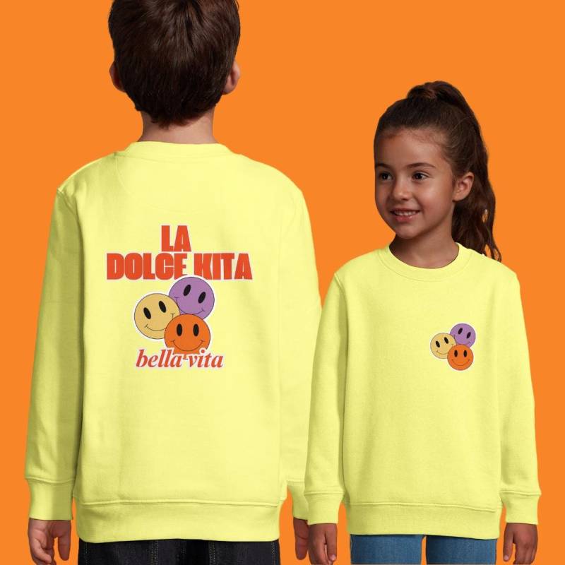 La Dolce Kita | Kinder Print-Pullover Verschiedene Farben von MiniminiMeBoutique