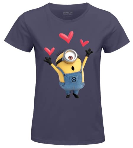 Minion Monsters Damen Woutmints008 T-Shirt, mausgrau, M von Minion Monsters