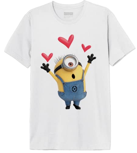 Minion Monsters Herren Meutmints008 T-Shirt, weiß, L von Minion Monsters