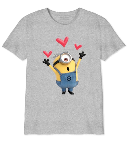 Minion Monsters Jungen Boutmints022 T-Shirt, grau meliert, 10 Jahre von Minion Monsters