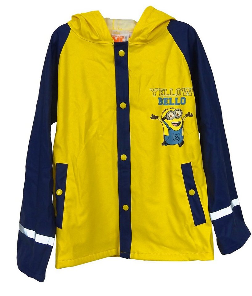 Minions Regenjacke Kinder Outdoor Buddel Matsch Jacke Jungen Funktionsjacke gelb blau von Minions