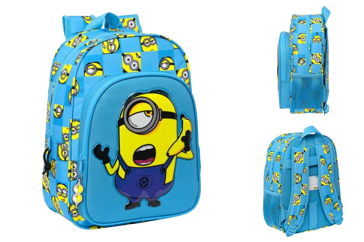 Minions Rucksack Kinder-Rucksack Minions Minionstatic Blau 26 x 34 x 11 cm von Minions