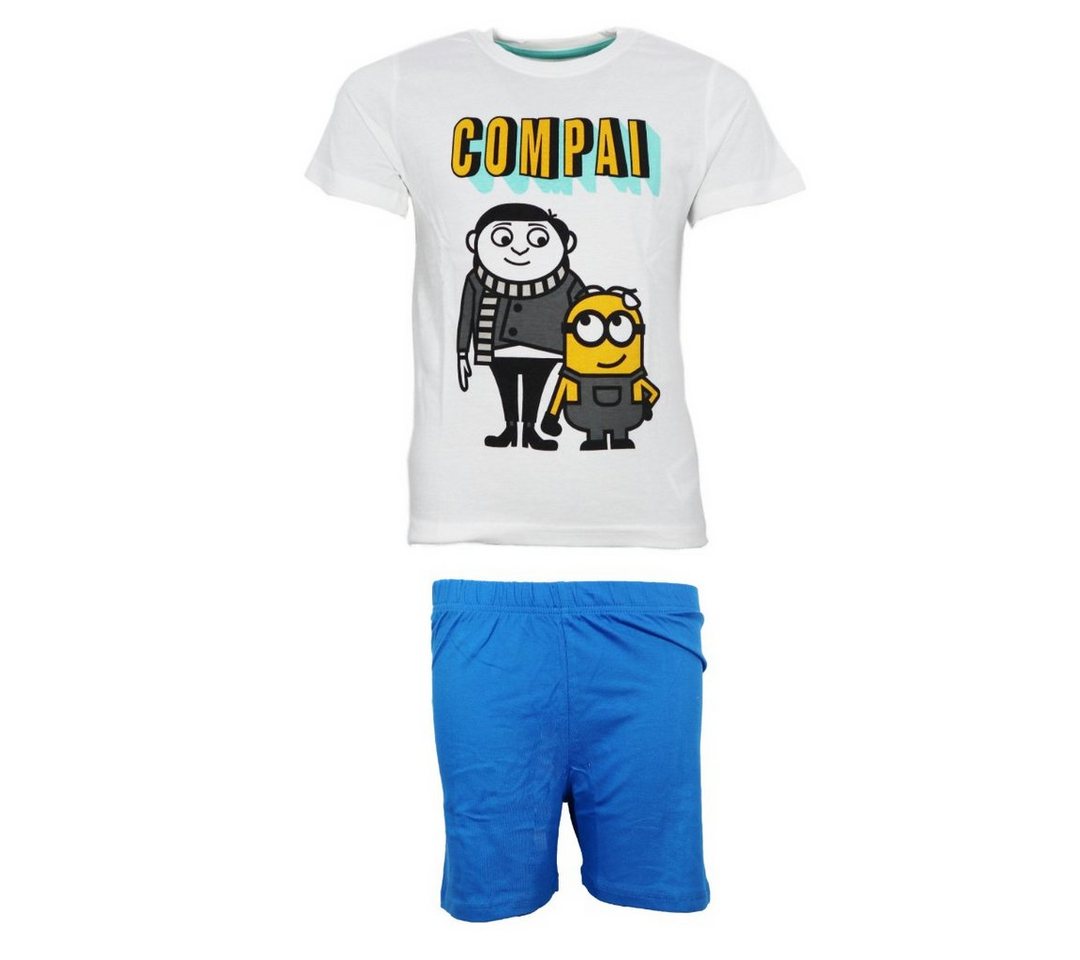 Minions Schlafanzug Die Minions Gru Kinder Jungen Pyjama Baumwolle Gr. 104 bis 134 von Minions