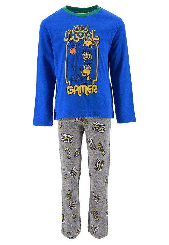 Minions Schlafanzug Kinder Jungen Pyjama Schlaf-set (2 tlg) von Minions