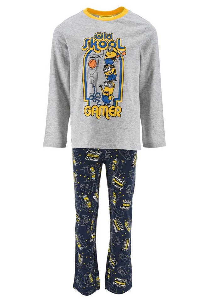 Minions Schlafanzug Kinder Jungen Pyjama Schlaf-set (2 tlg) von Minions