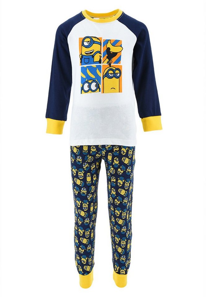 Minions Schlafanzug Kinder Jungen Pyjama Schlafanzug Set (2 tlg) von Minions