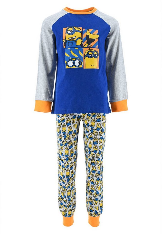 Minions Schlafanzug Kinder Jungen Pyjama Schlafanzug Set (2 tlg) von Minions