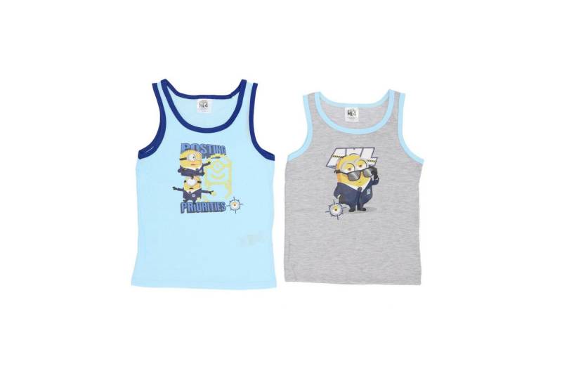 Minions Tanktop Shirts im 2er-Pack aus Baumwolle – Perfekte Oberteile für Kinder (2-tlg) von Minions
