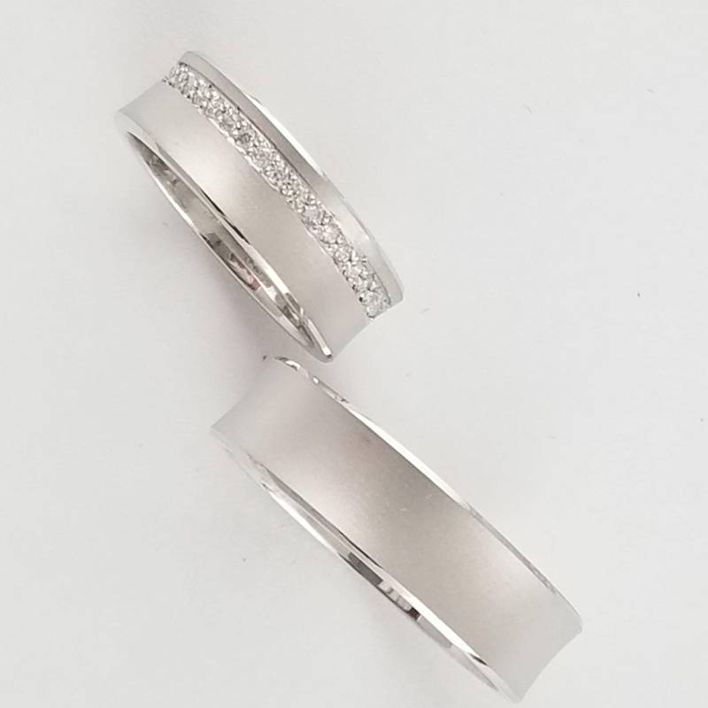 Eheringe Für Sie Und Ihn. 925 Massiv Sterling Silber. Verlobung. Komfort Passform. 6 Mm Cz Matching Paar Set. Hergestellt in Den Usa. #240&241 von MiniqueJewelry