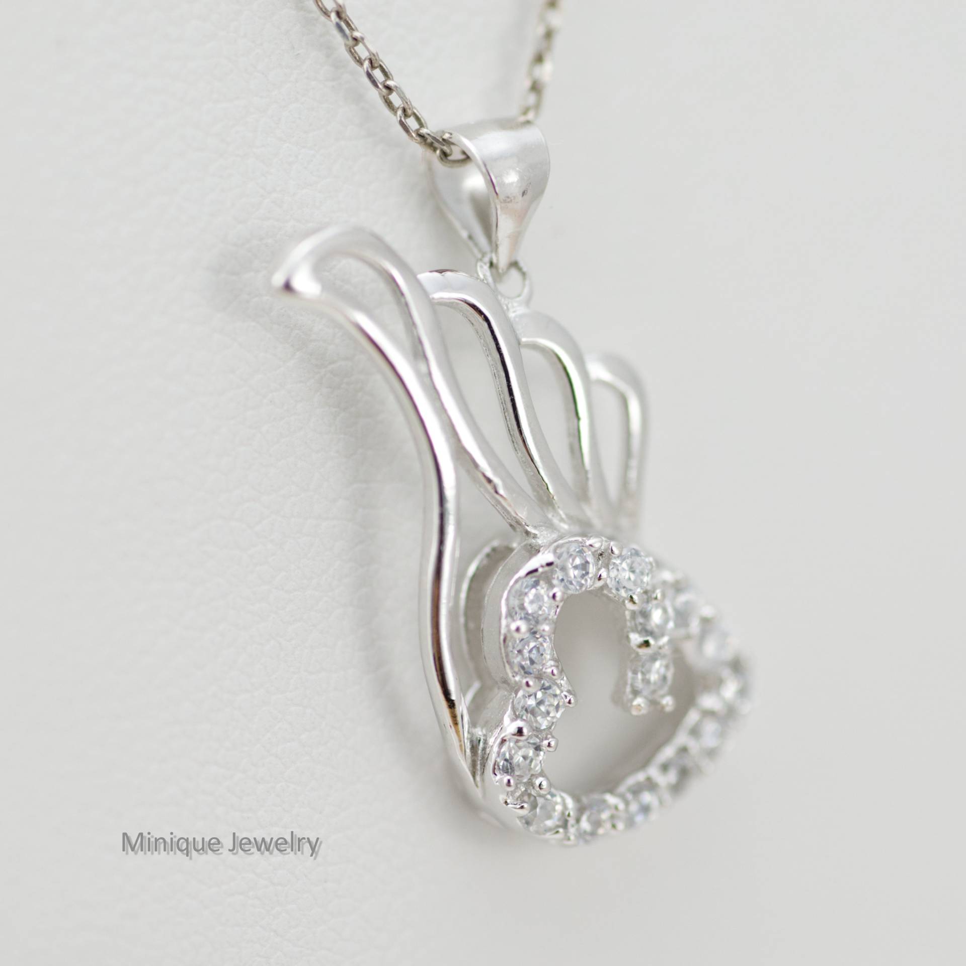 sterling Silber Herz Halskette - Valentinstag Geschenkidee Zierliche Liebe Für Sie, Mama, Verlobte in Anhänger Mit Cz Gems sterling Silber Herz Halskette - Valentinstag Geschenkidee Zierliche Liebe Für Sie, Mama, Verlobte in Anhänger Mit Cz Gems von MiniqueJewelry