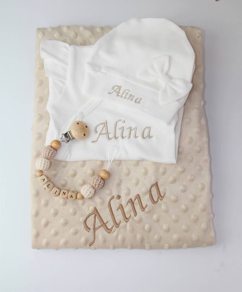 Babyset Erstlingsset Mit Namen von Minisworld24