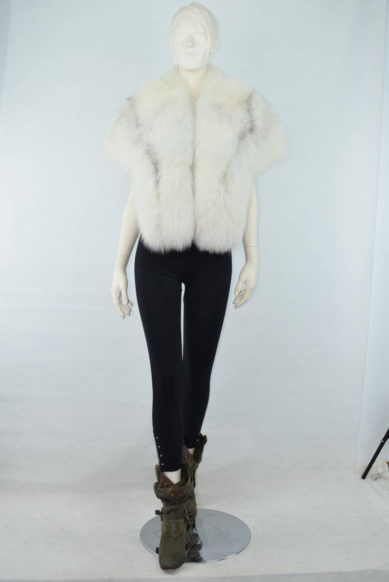 Polarfuchs Schal Wrap Weiß Hochzeit Etol von MinkGlamourFur