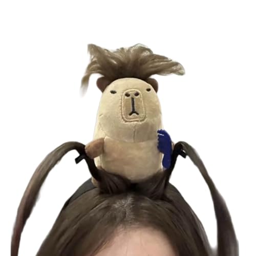 MinkeyBear Lustiges Capybara-Haarband, bequeme Gesichtsrequisiten, weiche Bühnenauftritte, Stirnband, einzigartiges Haar-Accessoire für Frauen und Mädchen, zuverlässiges Haarband MinkeyBear Lustiges Capybara-Haarband, bequeme Gesichtsrequisiten, weiche Bühnenauftritte, Stirnband, einzigartiges Haar-Accessoire für Frauen und Mädchen, zuverlässiges Haarband von MinkeyBear