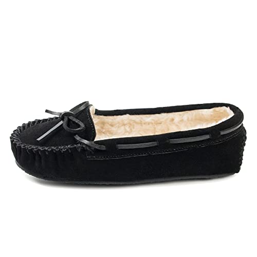 Minnetonka 4010 Cally Slipper, Damen Hausschuhe, Schwarz (black), EU 36, (US 5) von Minnetonka