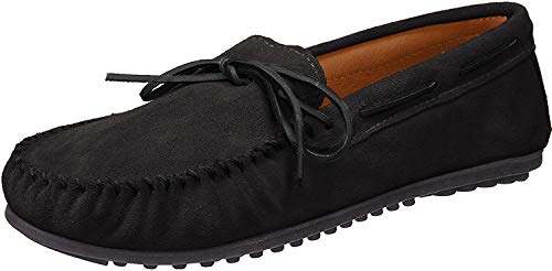 Minnetonka Classic Moc 917T Herren Mokassins, Schwarz (Black), 45 EU von Minnetonka