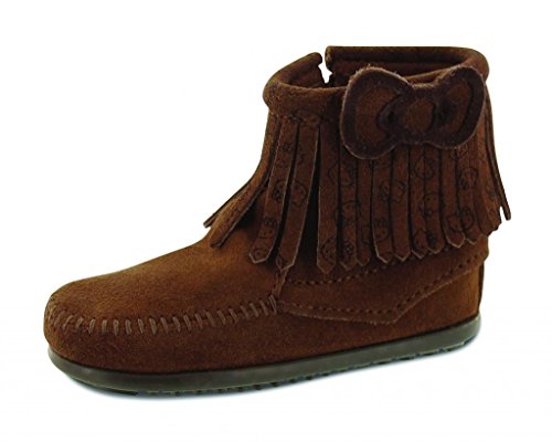 Minnetonka DST 2293K, Kinder Mokassin, Braun (Dusty Brown), 28 EU von Minnetonka