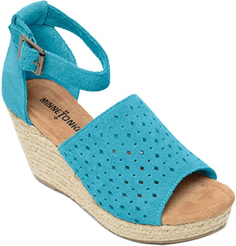 Minnetonka Damen Bell Riemchensandalen, Türkis (Turquoise) von Minnetonka