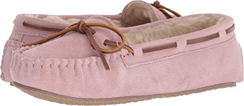 Minnetonka Damen Cally Kunstfell Slipper, pink blush, 37.5 EU von Minnetonka