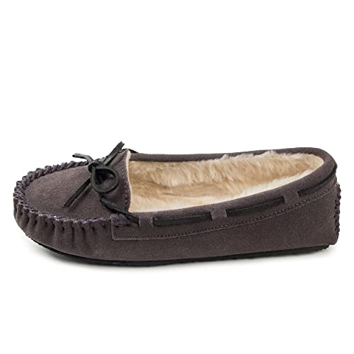 Minnetonka Damen Cally Mokassin, Grau (Grey), 38 EU von Minnetonka