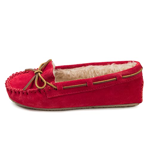 Minnetonka Damen Cally Mokassin, Rot (CherryRed), 39 EU von Minnetonka