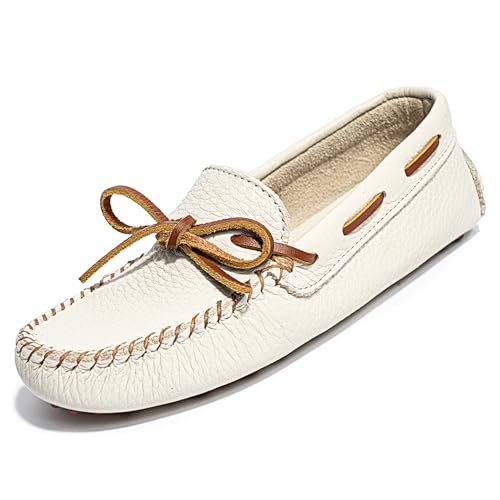 Minnetonka Damen Classic Driving Mokassin, Cremeweiß, 6.5 von Minnetonka