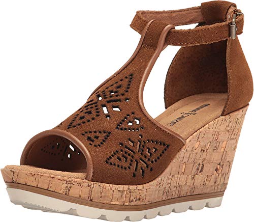 Minnetonka Damen Ellis/Dusty Brown Suede Sandale, 39 EU von Minnetonka