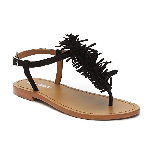 Minnetonka Damen HYDATINA Riemchensandalen, Schwarz (Black/Snake) von Minnetonka