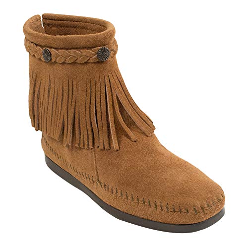 Minnetonka Damen Hi Top Back Zip Boot Mokassin Stiefel, Beige (Taupe 7T), 40 von Minnetonka