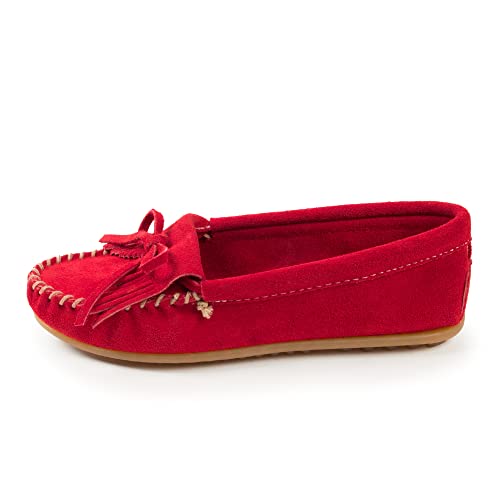 Minnetonka Damen Kilty Suede Moc Mokassin, Rot (Red/RED), 37 von Minnetonka