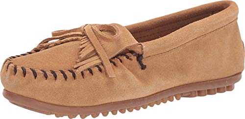 Minnetonka Damen Kilty Suede Moc Mokassin, beige, 37.5 EU von Minnetonka