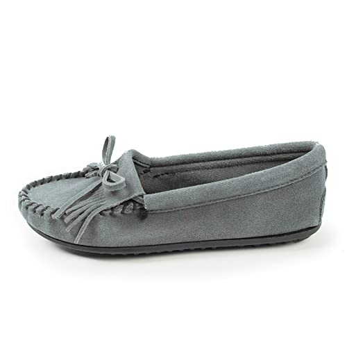 Minnetonka Damen Kilty Suede Moc Mokassin, blau von Minnetonka