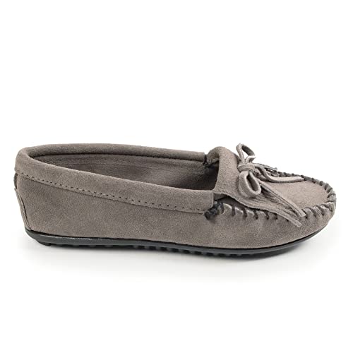 Minnetonka Damen Kilty Wildleder Moc Mokassins, grau, 38.5 EU von Minnetonka