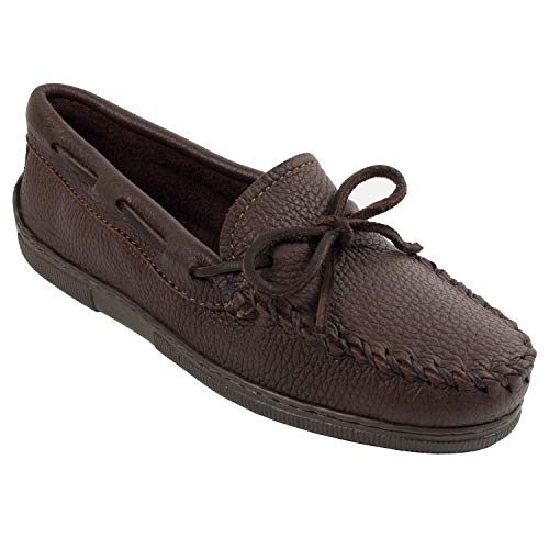 Minnetonka Damen Moosehide Classic 492W Mokassin, Braun (ChocolateChocolate), 41.5 EU Weit von Minnetonka