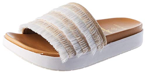Minnetonka Damen Taupe Sandale, 39 EU von Minnetonka