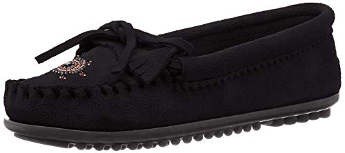 Minnetonka Damen Thunderbird II Mokassin, Schwarz (Black) von Minnetonka