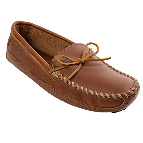 Minnetonka Herren Double Bottom Cowhide Driving Moc Mokassin, Kastanien Lariat, 40 EU von Minnetonka