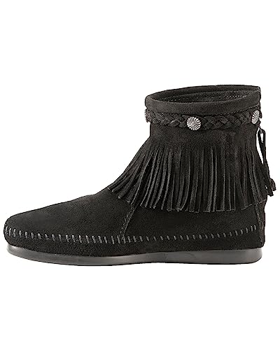 Minnetonka Hi Top Back Zip Boot 299 Damen Stiefel, Schwarz (Black), 37 EU von Minnetonka