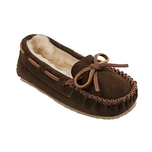 Minnetonka Jungen Unisex Kinder Cassie Slipper Mokassin, Braun (Chocolate), 26 EU von Minnetonka