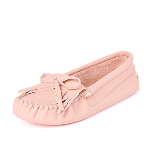 Minnetonka Kilty Damen-Mokassin mit weicher Ledersohle, Blush, 38 EU von Minnetonka