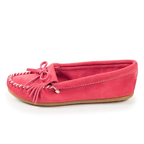 Minnetonka Kilty Suede Moc 401, Damen Mokassins, Pink (Hot Pink), EU 38 (US 7) von Minnetonka