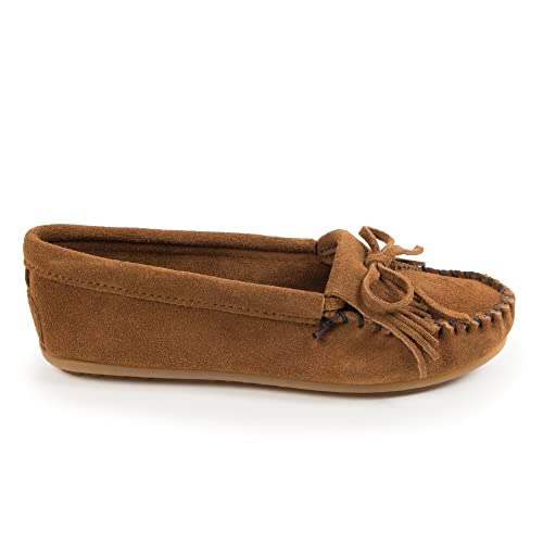 Minnetonka Kilty Suede Moc Damen Mokassin, Braun (Dustybrown), 41 EU von Minnetonka
