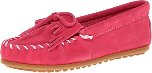 Minnetonka Mädchen Kilty Suede Moc Mokassin, Pink (Hot Pink/PINK), 27/28 von Minnetonka