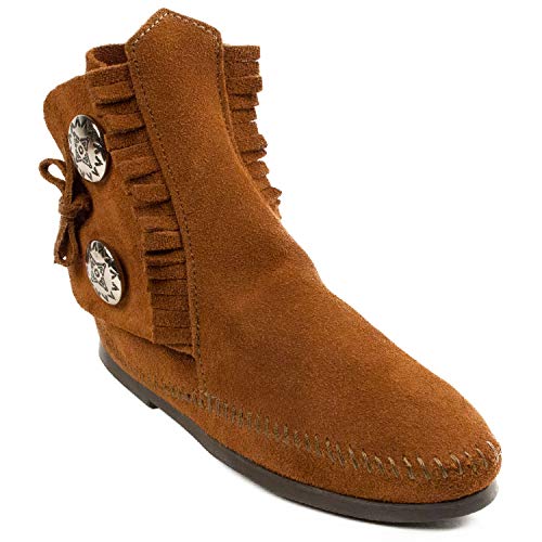 Minnetonka Men's Two Button Hardsole Boot 7 M Brown von Minnetonka