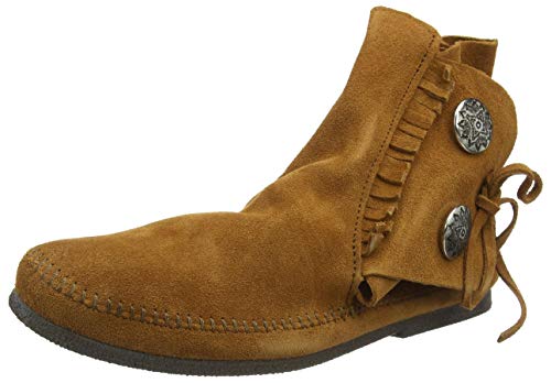 Minnetonka Men's Two Button Hardsole Boot - As Seen on Brad Pitt von Minnetonka