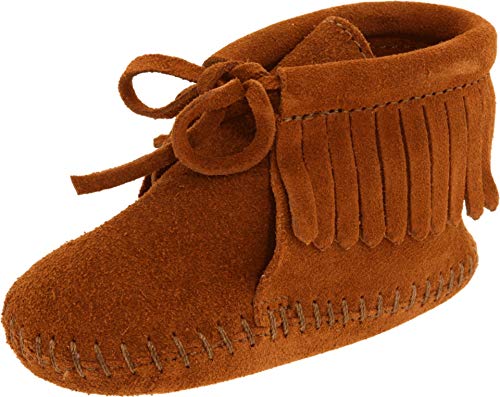 Minnetonka Unisex Baby Fringe Bootie Krabbelschuhe, Braun von Minnetonka