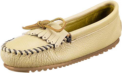 Minnetonka Women's Deerskin Soft-T Moccasin,Champagne Deerskin,8.5 M US von Minnetonka